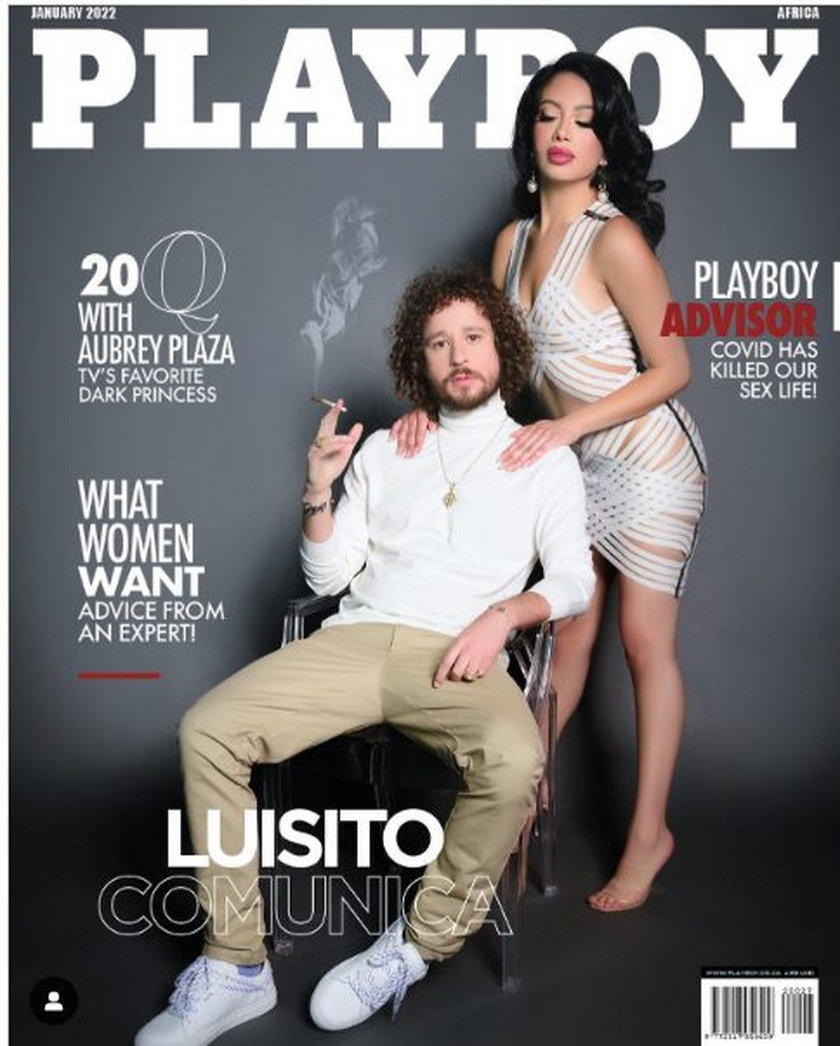 Okładka "Playboy Africa" ze stycznia 2022 r., która jest dostępna w sieci.