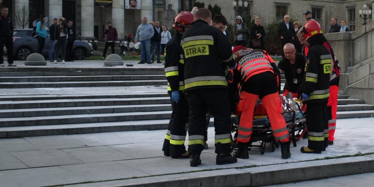 Koszmar w stolicy. Mężczyzna podpalił się na Placu Defilad