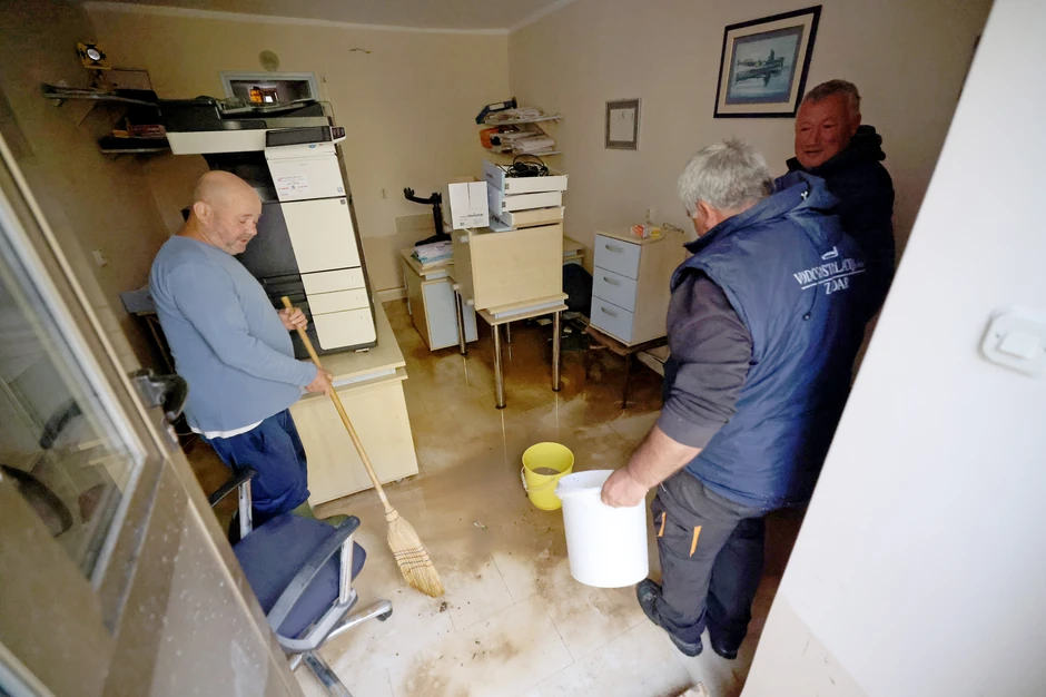 Poplave u Hrvatskoj - Obrovac, reka Zrmanja