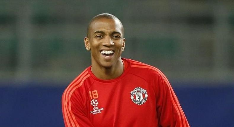 Football Soccer - Manchester United Training - Volkswagen-Arena, Wolfsburg, Germany - 7/12/15 Manchester United's Ashley Young during training Action Images via Reuters / Carl Recine Livepic