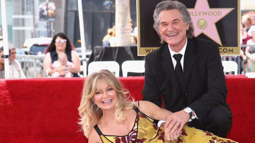 Goldie Hawn i Kurt Russell odsłonili gwiazdy w Alei Sław