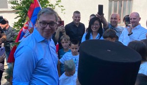 Vučić u poseti porodici Palalić