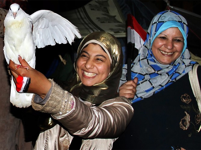 Wybuch radości na placu Tahrir