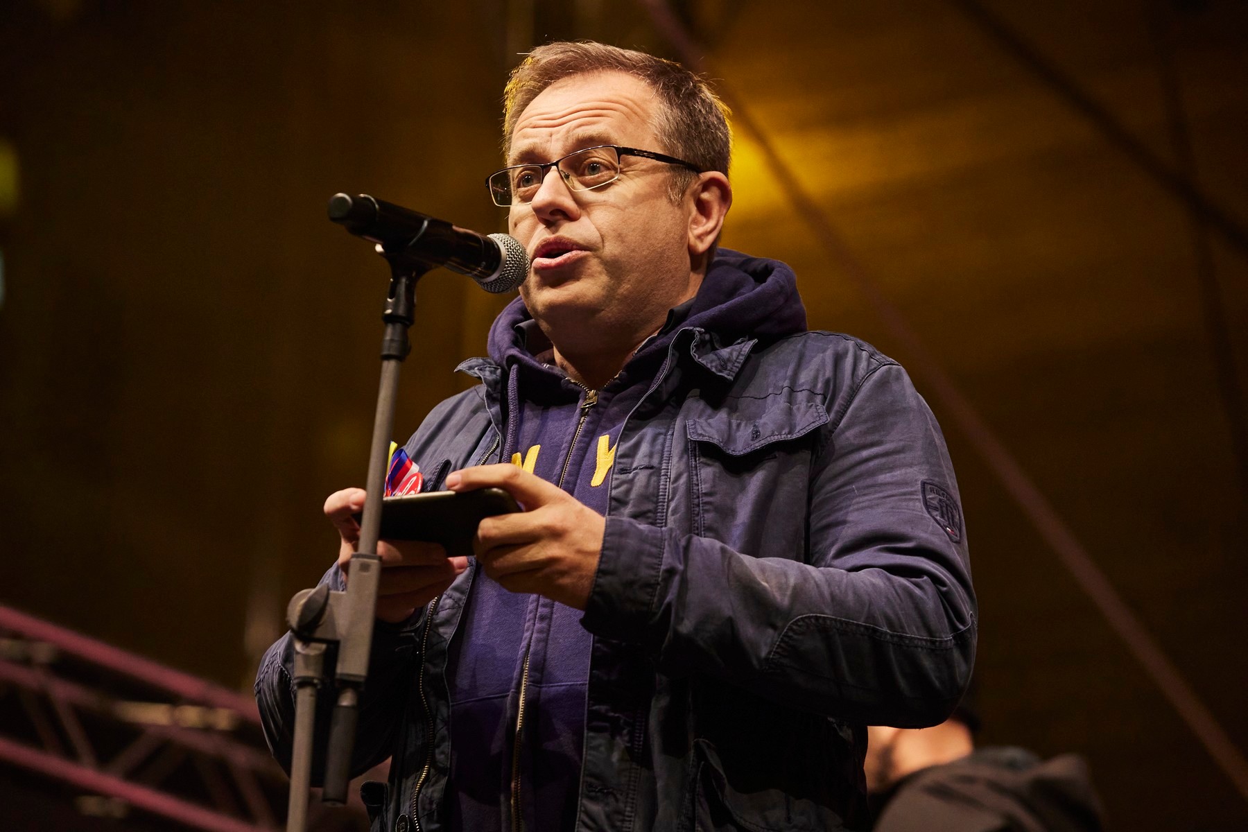 Český moderátor Václav Moravec.