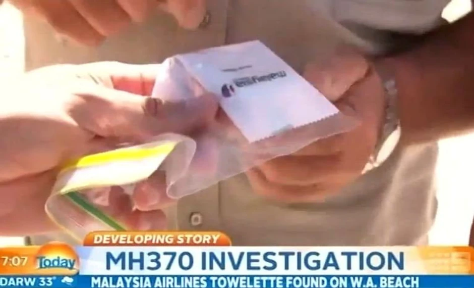 Pakovanje vlažne maramice pronađene na obalama Australije