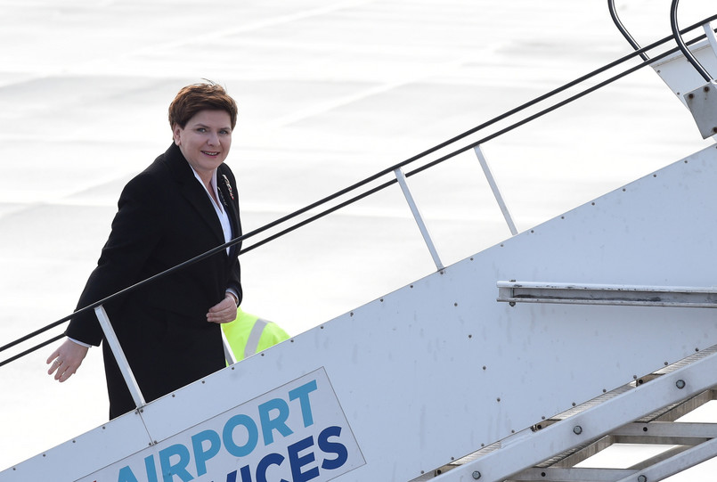 Beata Szydło przez wylotem do Berlina