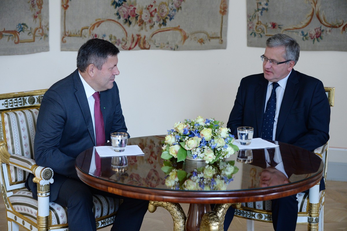 Janusz Piechociński i prezydent Bronisław Komorowski