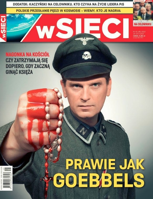 Okładka tygdnika "wSieci"