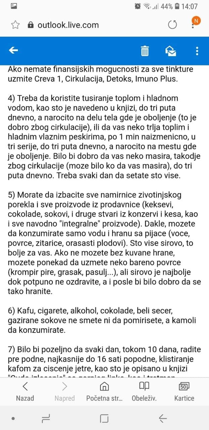 Miroljubove preporuke za lečenje