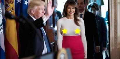 Melania Trump z powiększonym biustem o dwa rozmiary