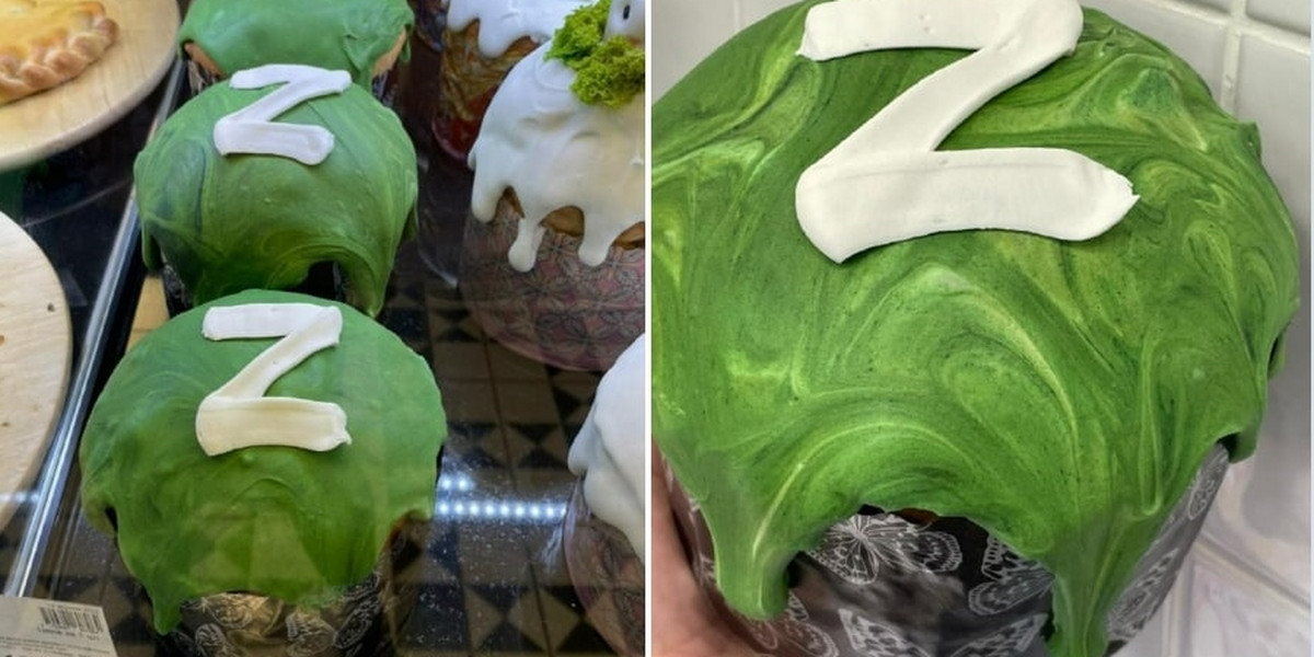 Internet obiegły zdjęcie bulwersujących ciast z rosyjskiej piekarni "Czajka".