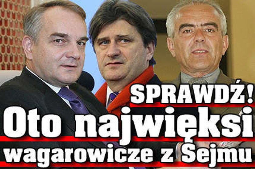 Oto najwięksi wagarowicze z Sejmu. SPRAWDŹ!