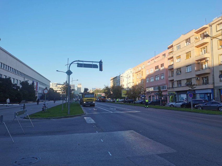 Radovi u Bulevaru Mihajla Pupina