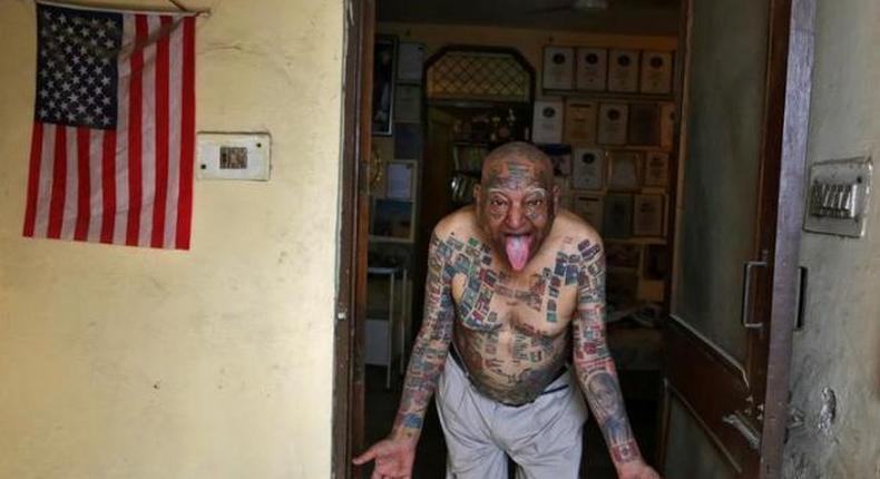 For world records, Indian man removes teeth and gets over 500 tattoos