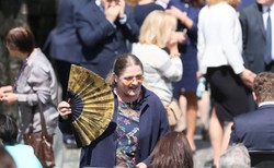 W tle krzyczeli "Platforma złodzieje", a co robi Pawłowicz? Energicznie zagrzewa tłum [WIDEO]