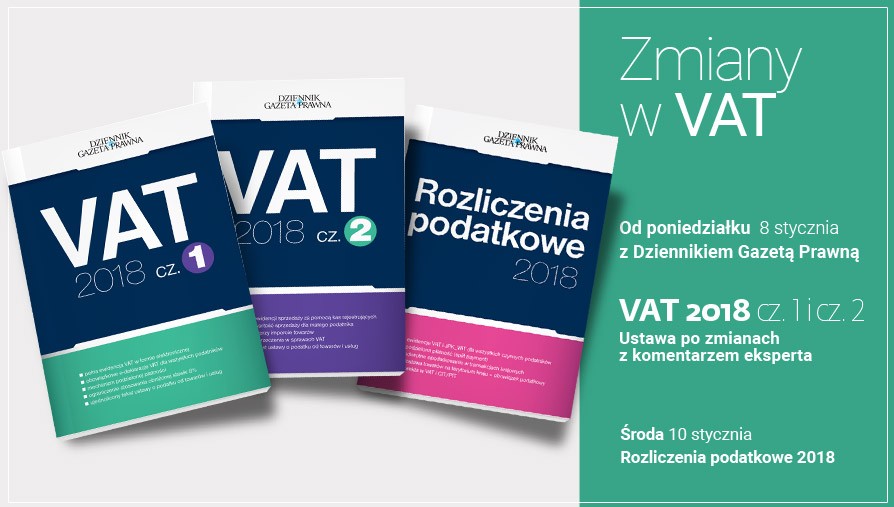 VAT 2018. Zmiany w prawie podatkowym