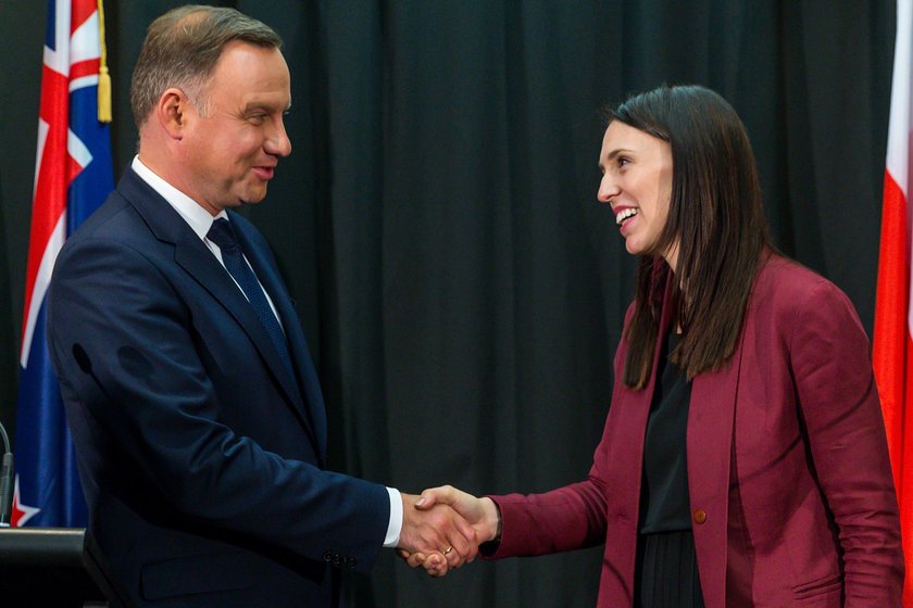 Prezydent Duda podczas wizyty w Nowej Zelandii