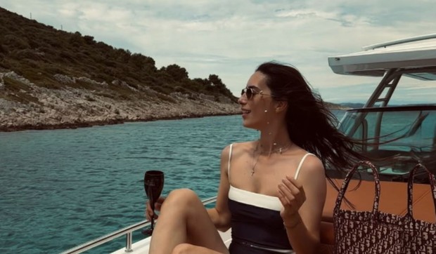 Marija Egelja na jahti