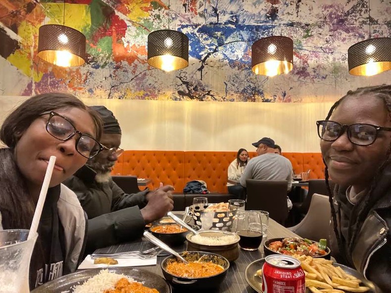 George Wajackoyah enjoying time with his daughters