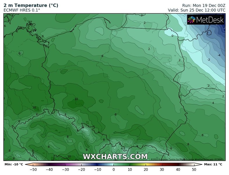 Temperatura nie będzie przypominała końca grudnia