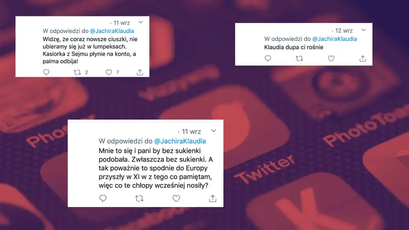 Komentarze pod Twittem posłanki Jachiry/ mat. własne Twitter