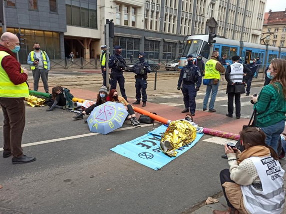 Protest aktywistów we Wrocławiu