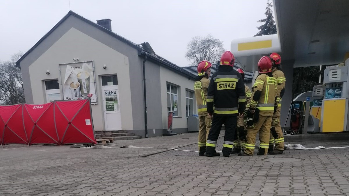 Eksplozja na stacji w Zgorzelcu. Kamera zarejestrowała słup ognia [WIDEO]