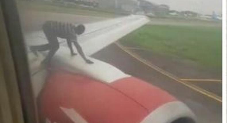 Passengers panic as man climbs aircraft at Lagos Airport [NAN]