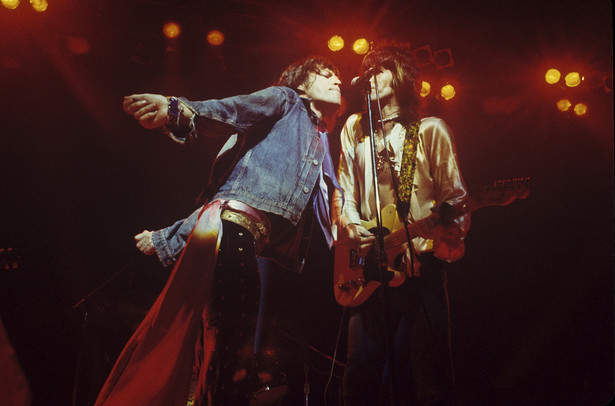 Rolling Stones w trakcie koncertu w 1975 roku