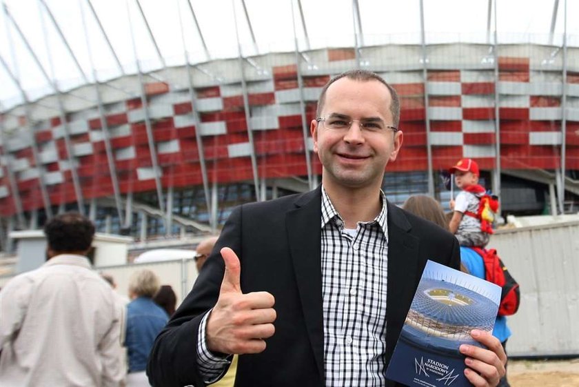 Poseł PO lansował się na Stadionie Narodowym