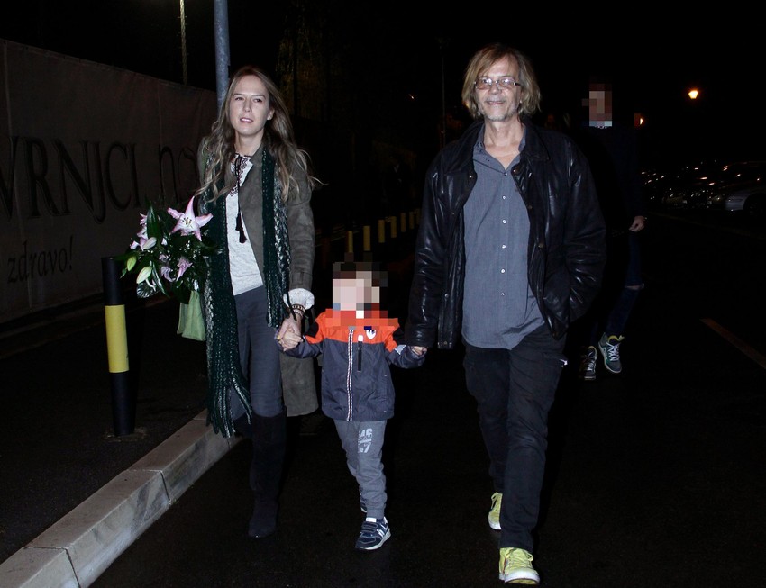 Žika Todorović sa suprugom i sinom