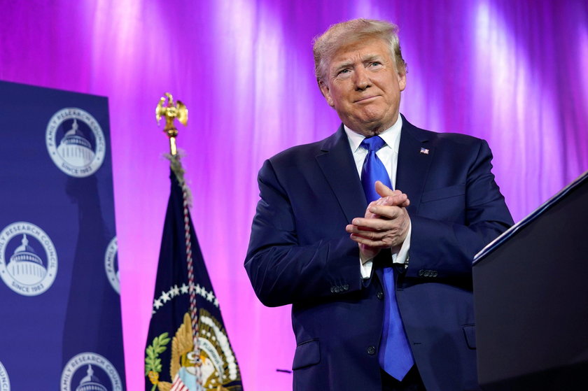 President Donald Trump delivers remarks at Values Voter Summit