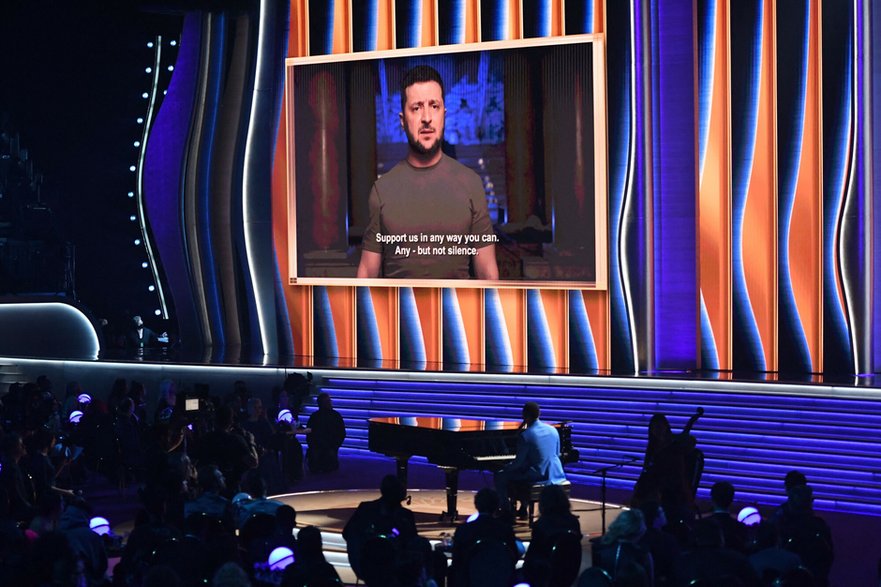 Volodymyr Zelensky's speech at the Grammy Awards ceremony 