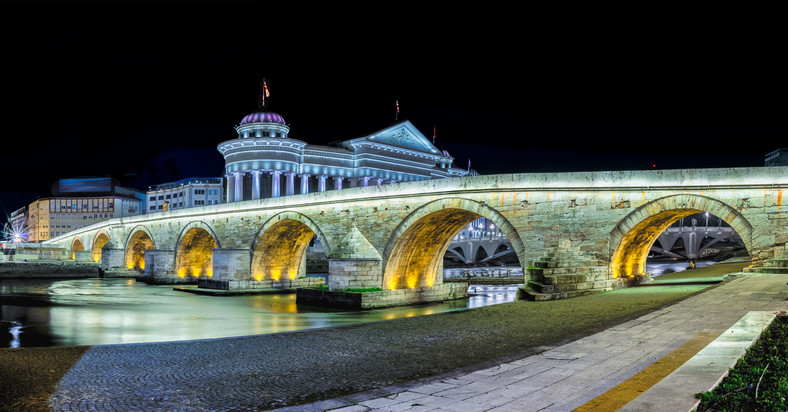 Kamienny Most w Skopje, Macedonia