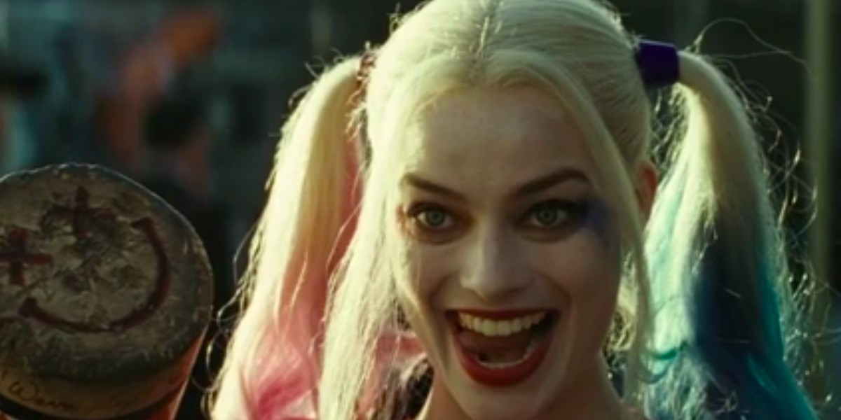 Margot Robbie as Harley Quinn.