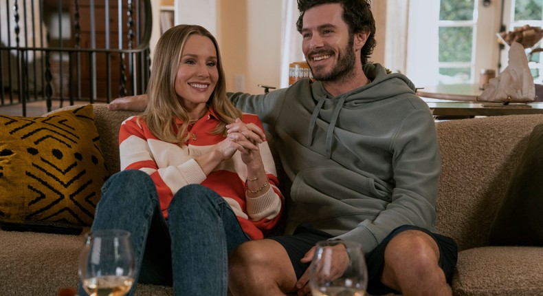 Kristen Bell as Joanne and Adam Brody as Noah on Nobody Wants This.Hopper Stone/Netflix