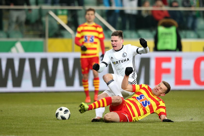 Pilka nozna. Ekstraklasa. Legia Warszawa - Jagiellonia Bialystok. 27.02.2018