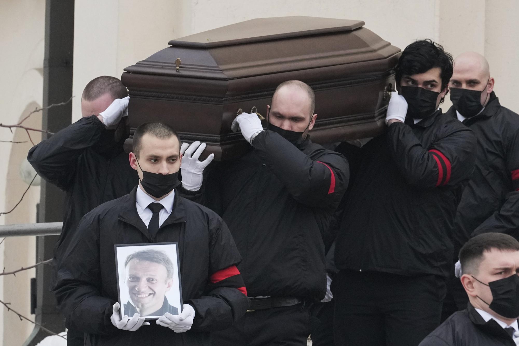 Pohreb ruského opozičného politika Alexeja Navaľného.
