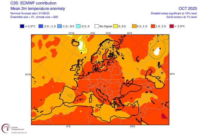 Październik będzie ciepłym miesiącem w całej Polsce