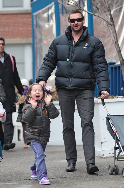 Hugh Jackman z córką w Nowym Jorku