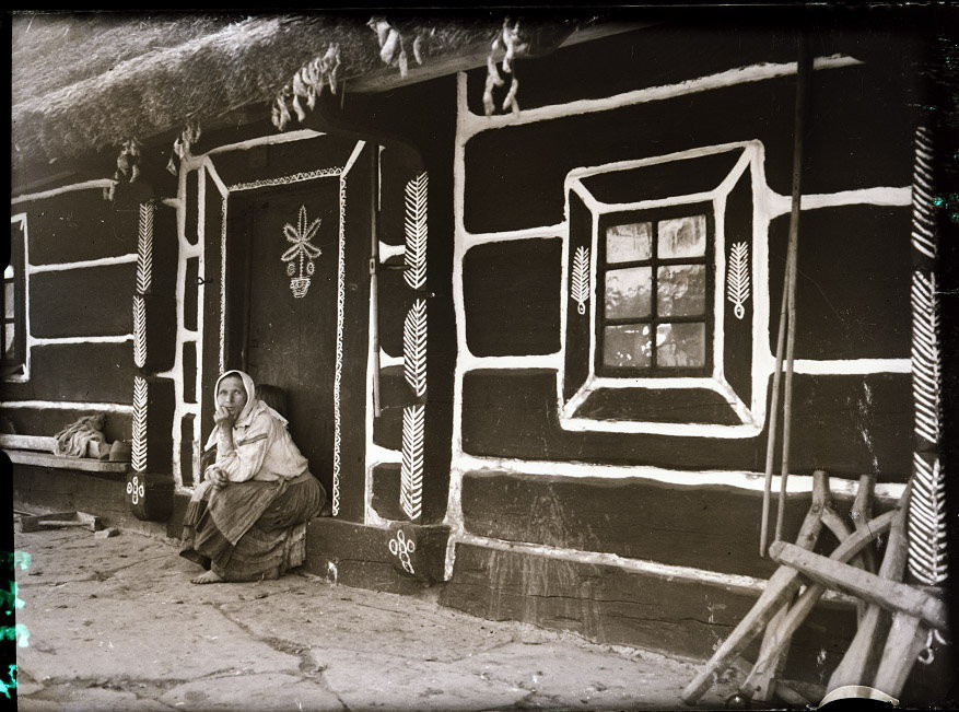 Malowane chaty, Solinka, pow. Lesko, czerwiec 1937