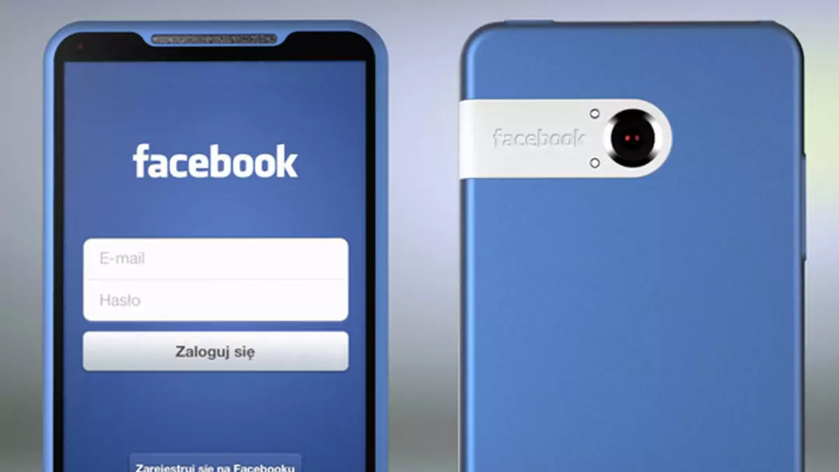 Niebieski Facebook Phone