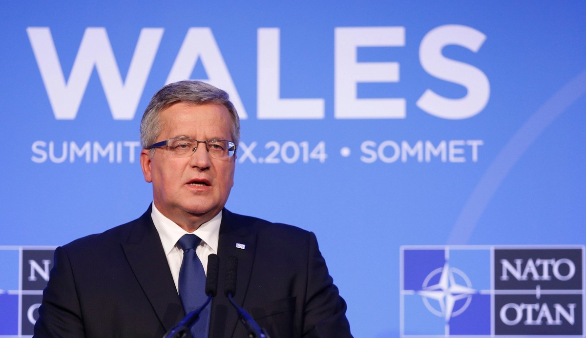 Bronisław Komorowski na szczycie NATO