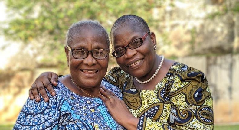 Ezekwesili and late mum Cecilia