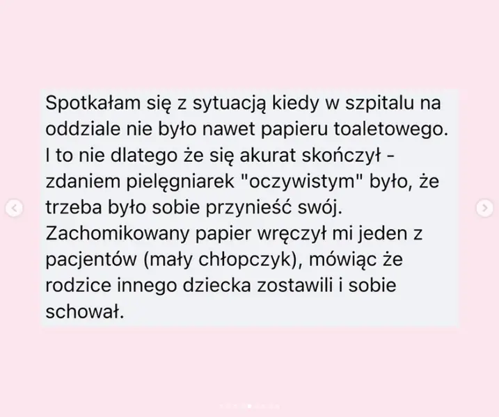 Papier toaletowy, lignina, a nawet pieluchy — często na tyle mogą liczyć kobiety podczas miesiączki / Instagram @rozowaskrzyneczka