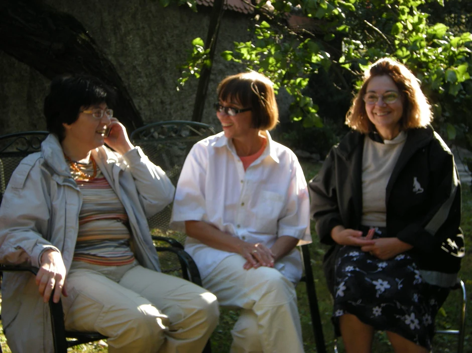 Biljana i Jitka 2009. godine sa Biljaninom sestrom