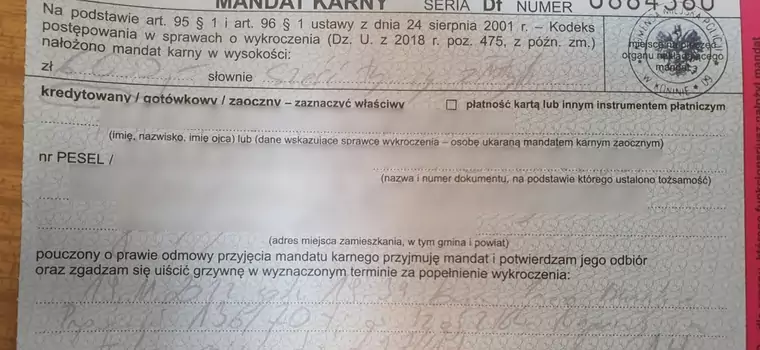 Drugi raz jechał zbyt szybko swoją Hondą. Dostał 6 tys. zł mandatu!