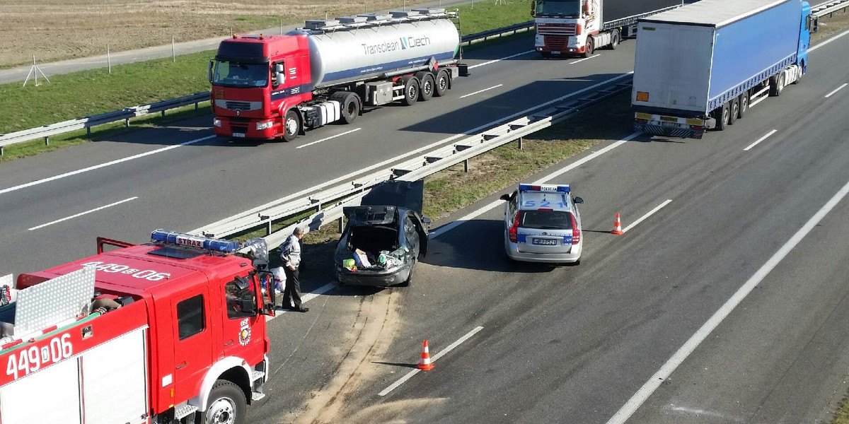 Wypadek na autostradzie A4