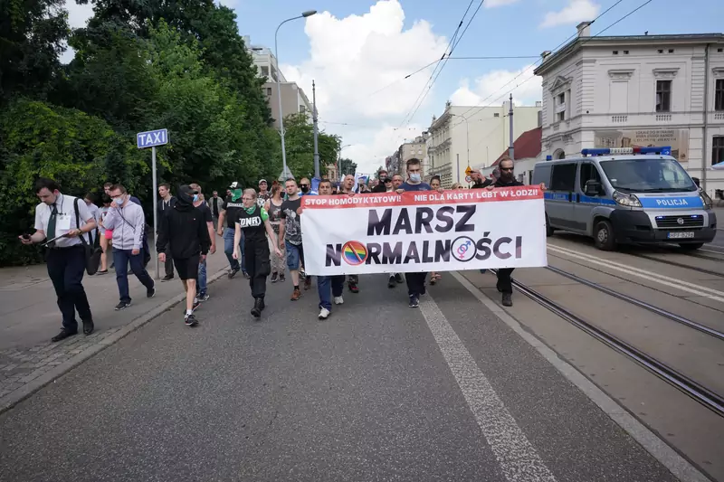 Marsz Normalności przeszedł w Łodzi w kontrze do Marszu Równości 