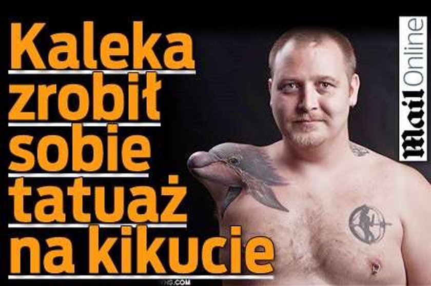 Kaleka zrobił sobie tatuaż na kikucie